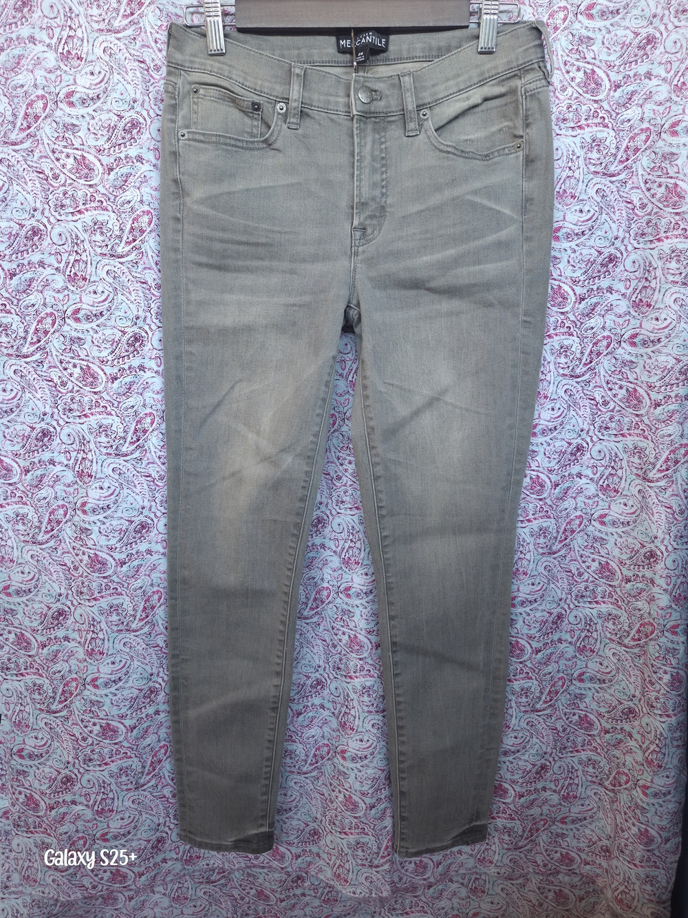 J Crew Mercantile Slim Olive-Gray Skinny Jeans for Women
